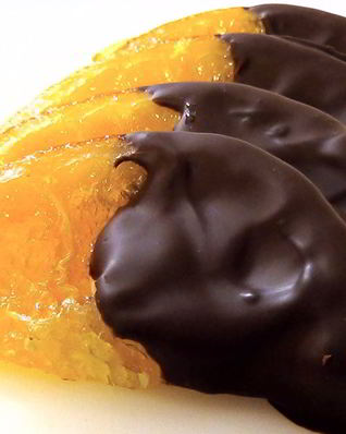 Апельсиновые дольки в шоколаде