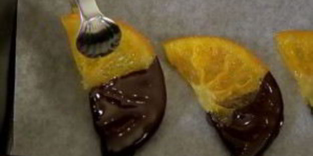 апельсиновые дольки в шоколаде