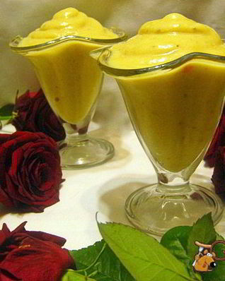 Бананово-персиковый сорбет