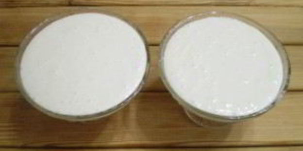 бланманже с фруктами