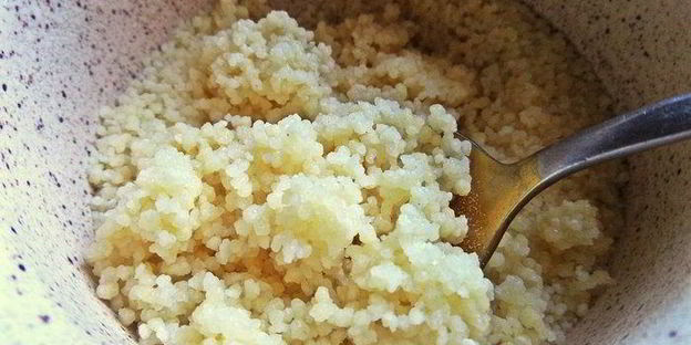 чернично-льняной пудинг