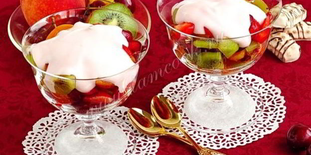 десерт фруктово-ягодный трофей