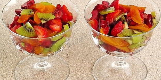 десерт фруктово-ягодный трофей