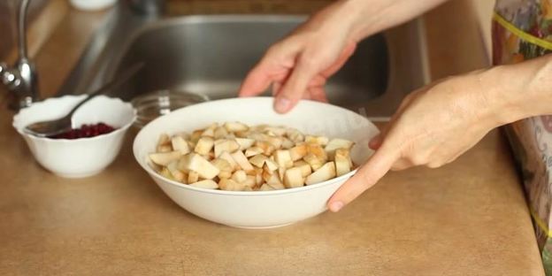 десерт яблочный крамбл