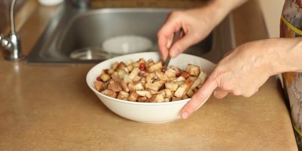 десерт яблочный крамбл