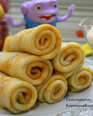 Десертные блинчики с творогом