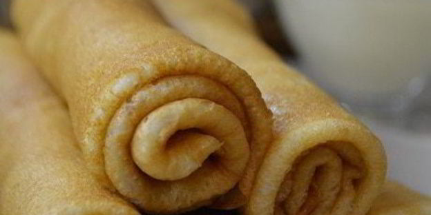 десертные блинчики с творогом