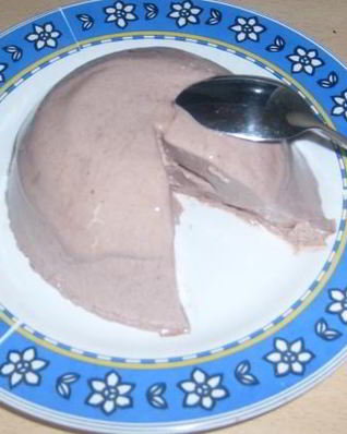 Диетический десерт из творога с желатином