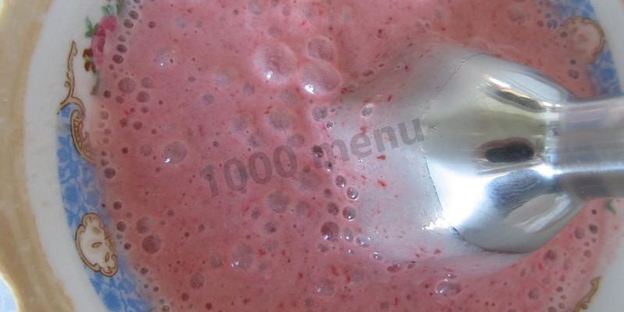 фруктовый сорбет бананово-клубничный