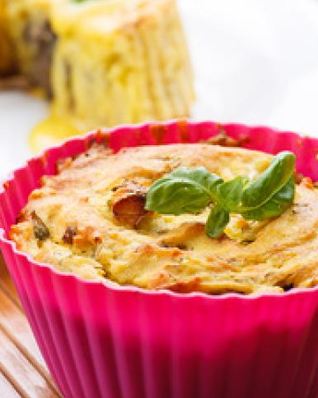 Картофельный пудинг с грибами