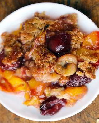 Крамбл с овсяными хлопьями