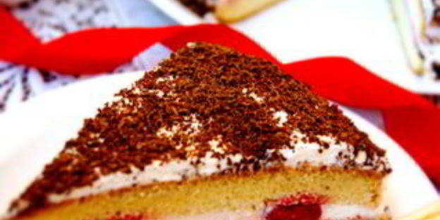 бисквит на горячем молоке со сметанно-йогуртовым кремом