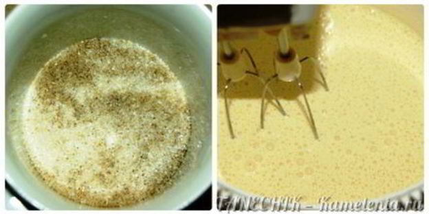 бисквит на горячем молоке со сметанно-йогуртовым кремом