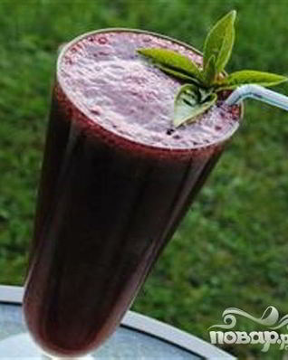 Черничная крем-сода