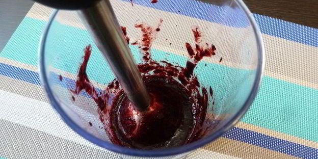 черничные блинчики с кремом из маскарпоне