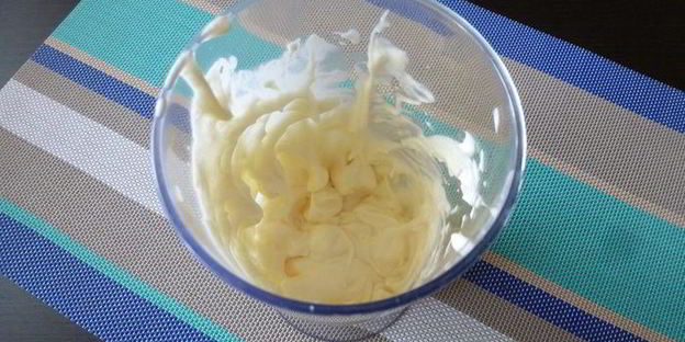 черничные блинчики с кремом из маскарпоне