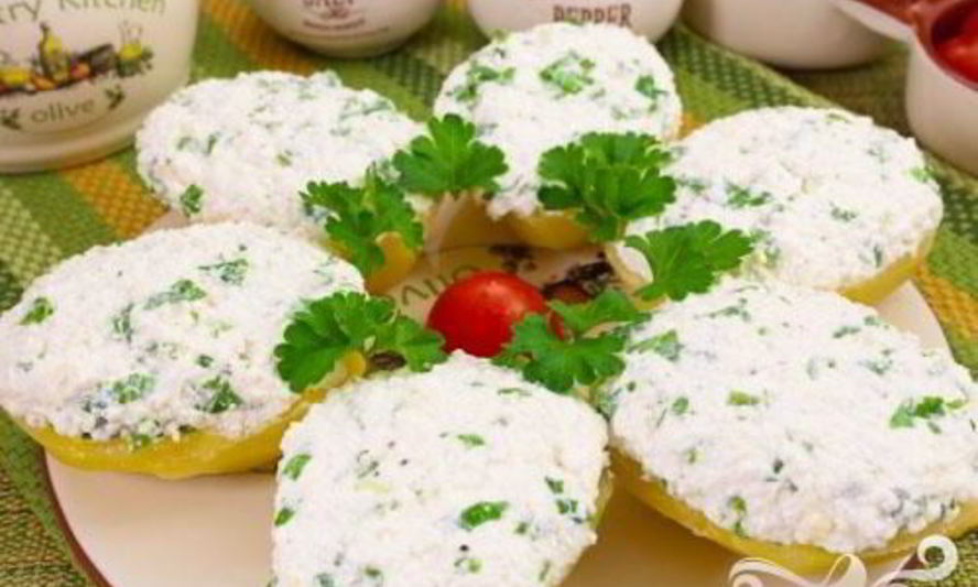 Рецепт картофеля с творожным кремом