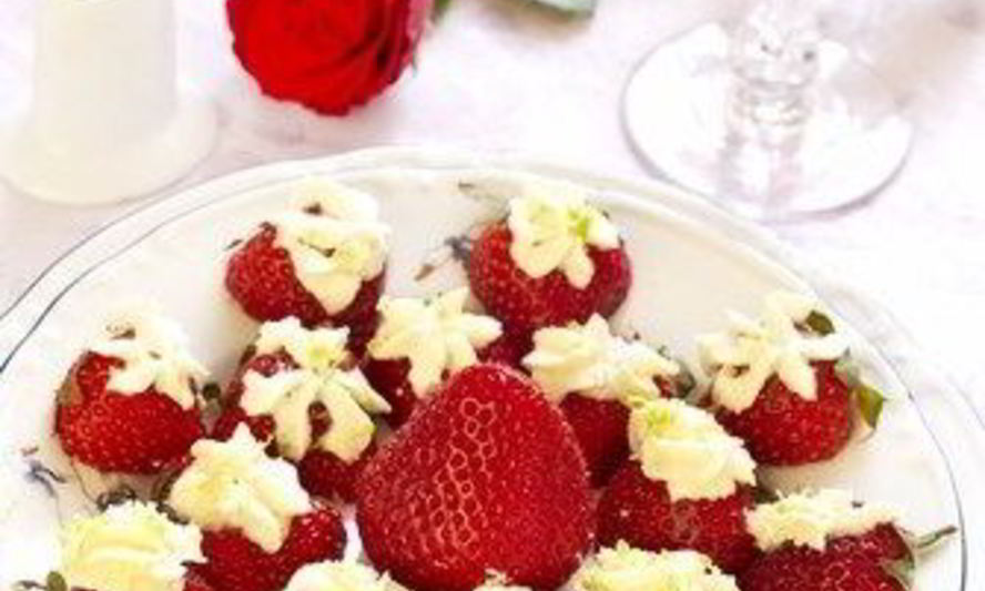 Рецепт клубники с лимонным кремом