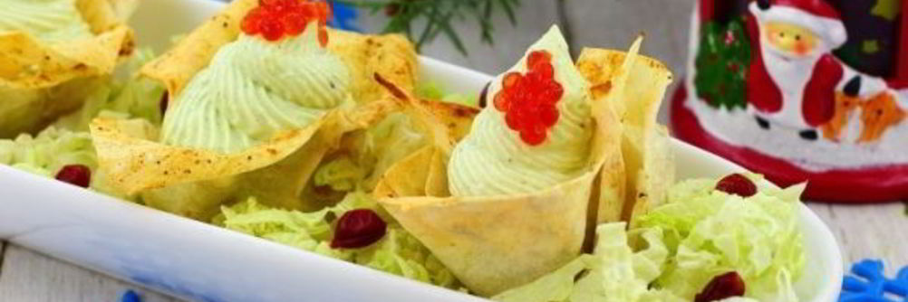 Корзинки с творожным кремом