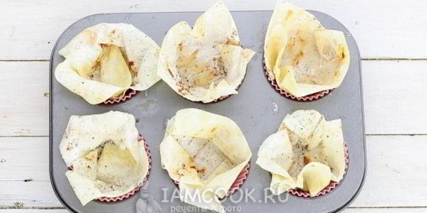 корзинки с творожным кремом