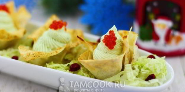 корзинки с творожным кремом