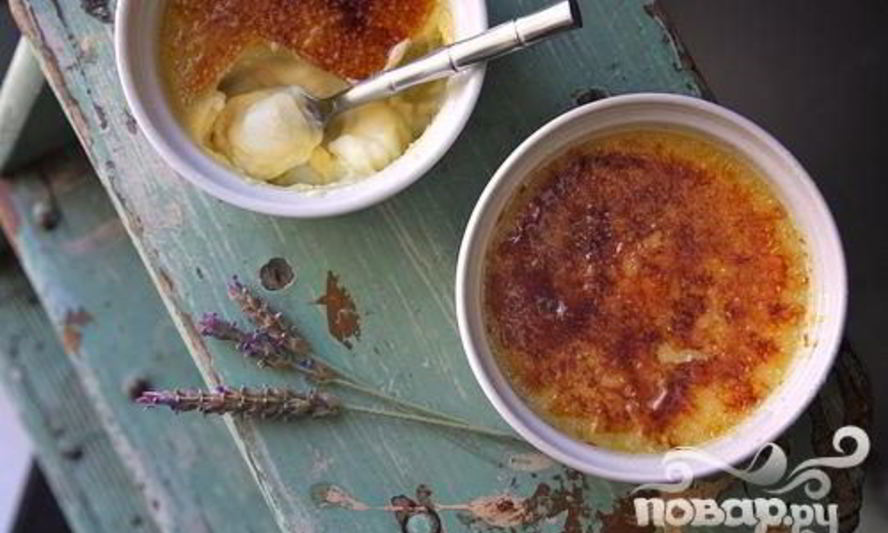 Рецепт крем-брюле с лавандой и медом