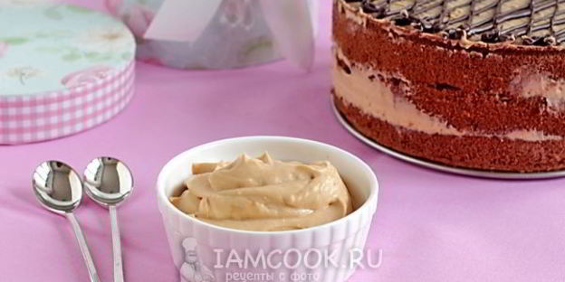 крем из сметаны и сгущенки для торта