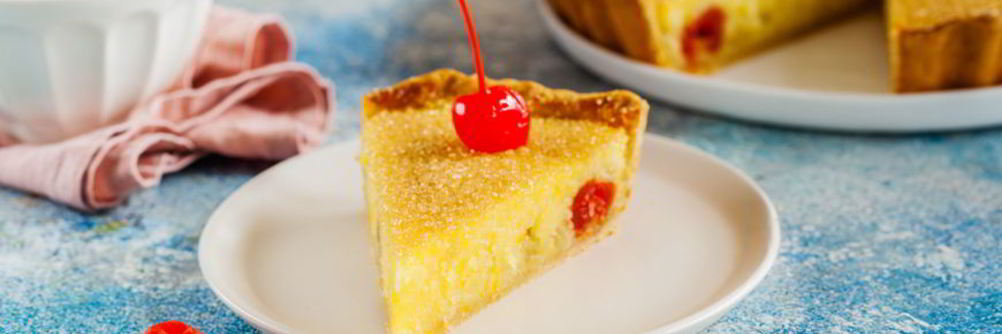 Кростата с кремом из манной крупы