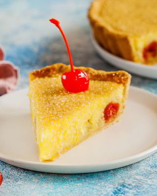 Кростата с кремом из манной крупы