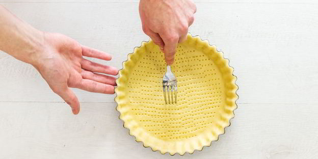 кростата с кремом из манной крупы