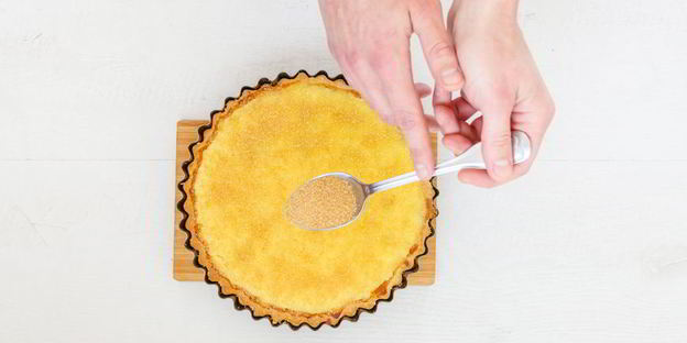 кростата с кремом из манной крупы