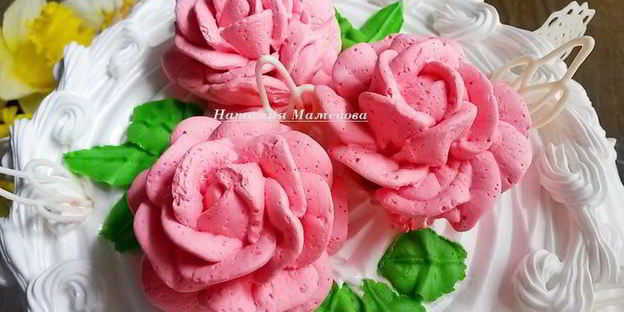 масляно-белковый крем для оформления