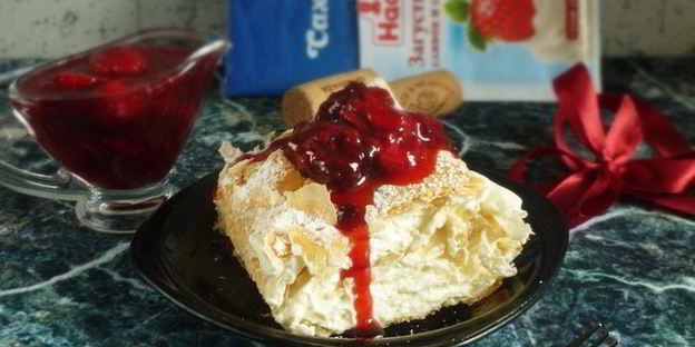 мильфей со сливочным кремом