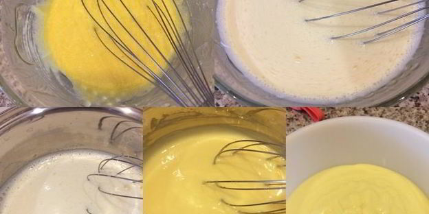 павлова с клубникой и заварным кремом