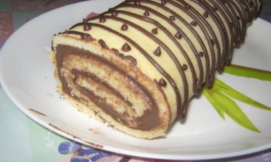 Рецепт рулета с шоколадным кремом