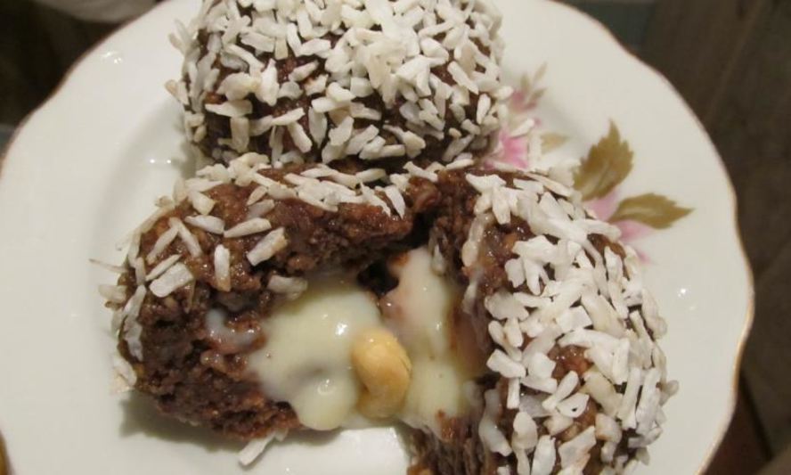 Рецепт шариков с кешью и заварным кремом гигантелло