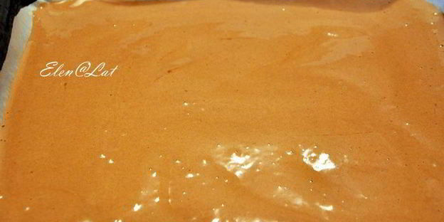 шоколадный рулет с кокосовым кремом