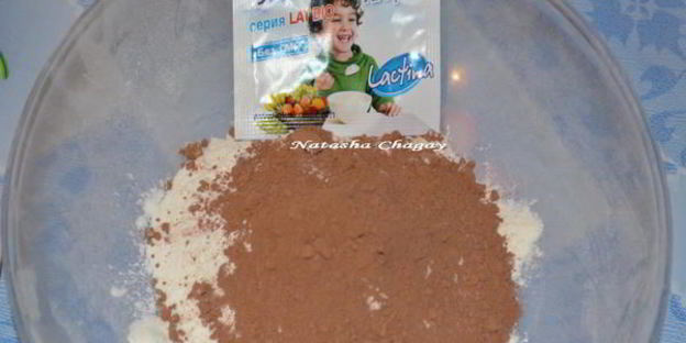 шоколадный рулет с творожным кремом