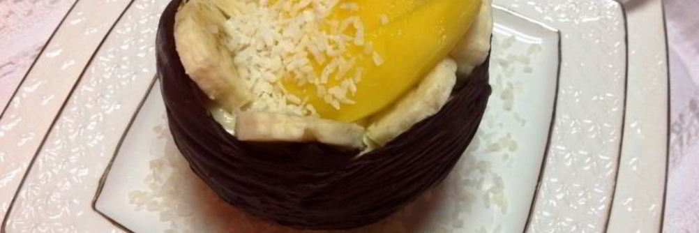 Шоколадные чашечки с ореховым кремом