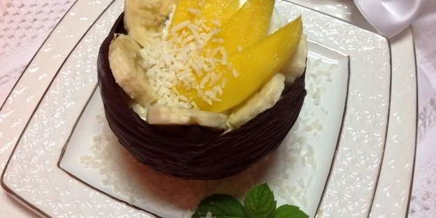 шоколадные чашечки с ореховым кремом