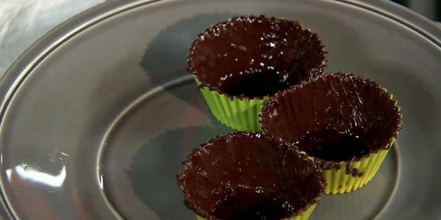 шоколадные корзиночки с лимонным кремом