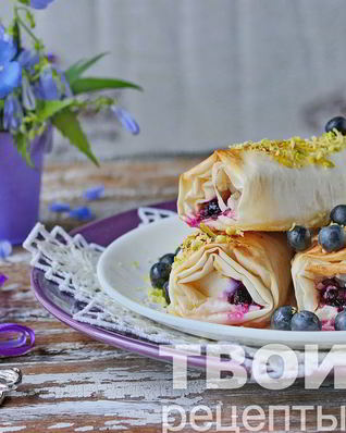 Трубочки с кремом