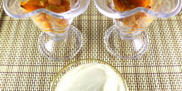 тыквенный десерт с нежным кремом