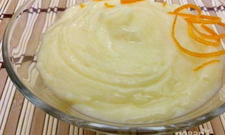 Рецепт заварного крема без масла