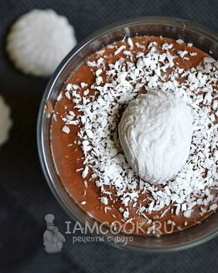 Заварной крем-пудинг без яиц