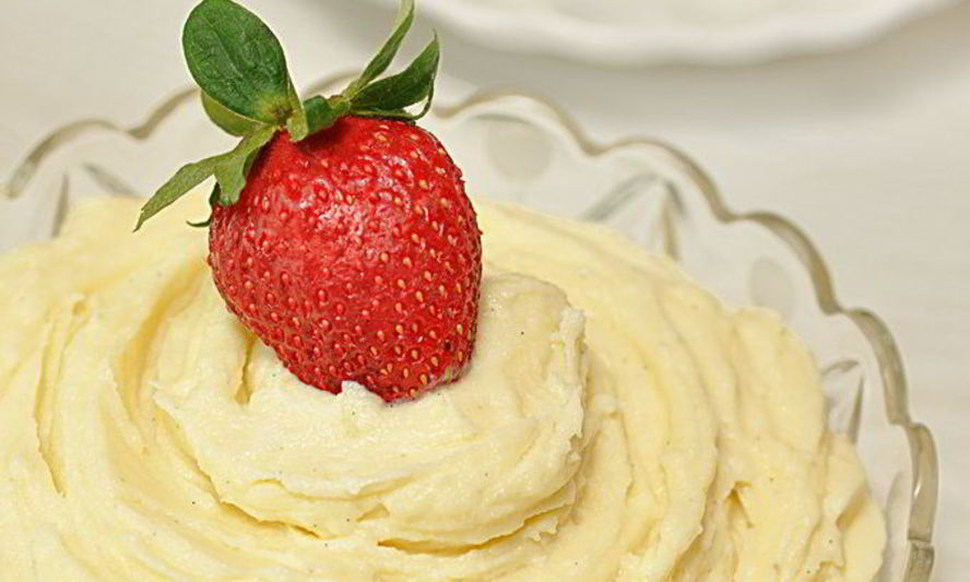 Рецепт заварного крема с белым шоколадом