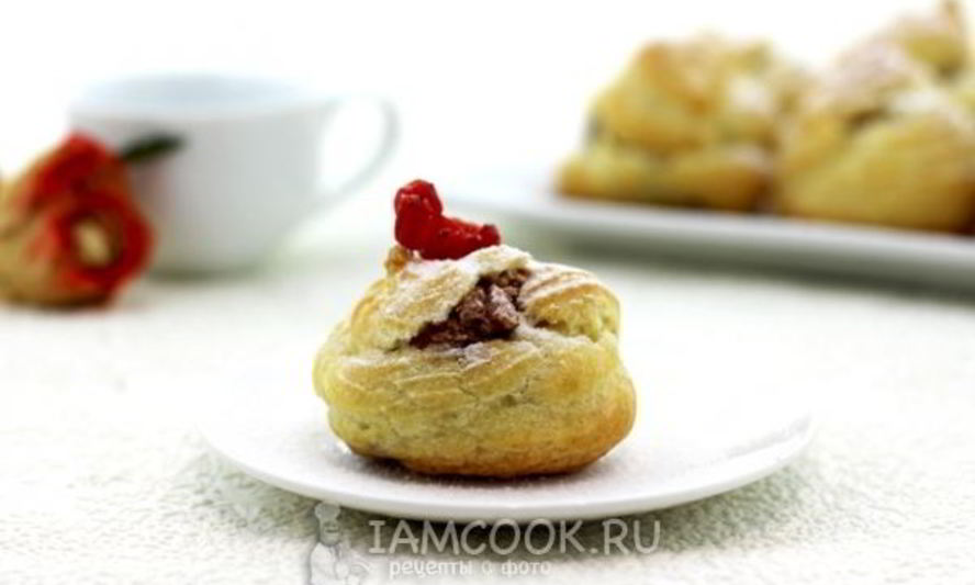 Рецепт заварных булочек с кремом