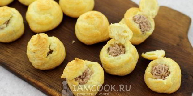 заварные булочки с кремом