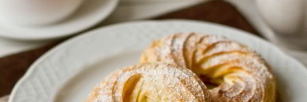 Заварные кольца с апельсиновым кремом из рикотты