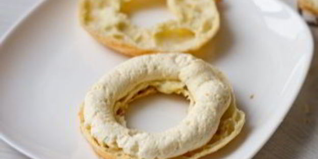 заварные кольца с апельсиновым кремом из рикотты